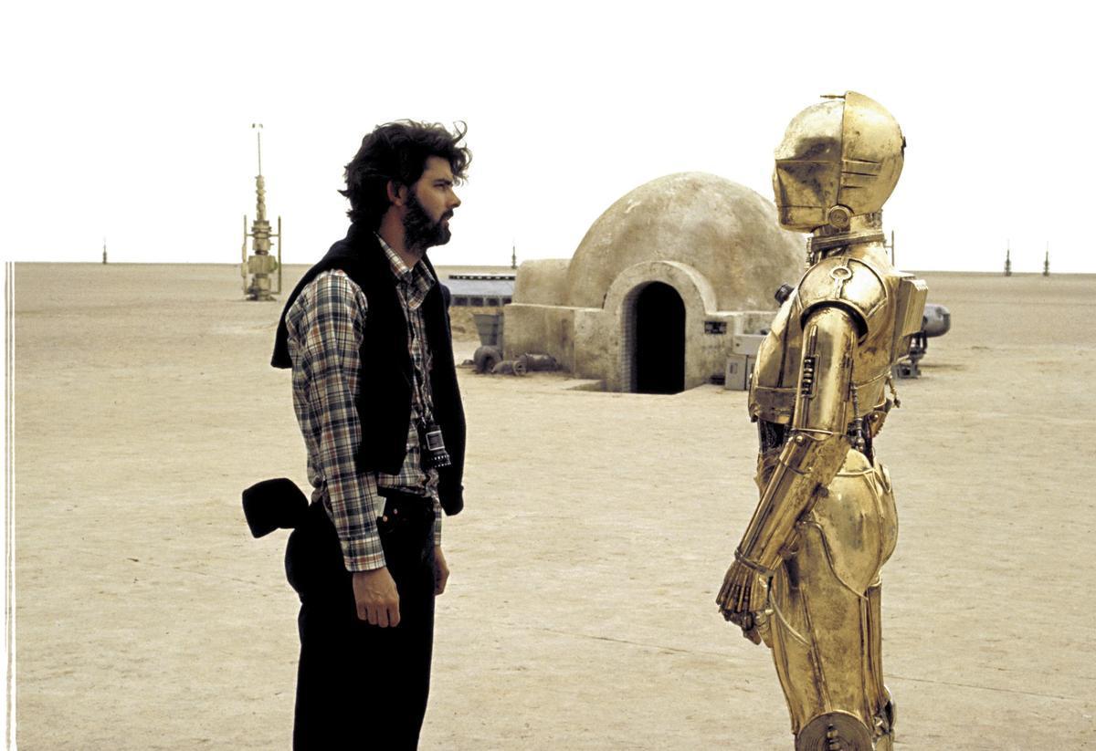 George Lucas · On set in Tunisia