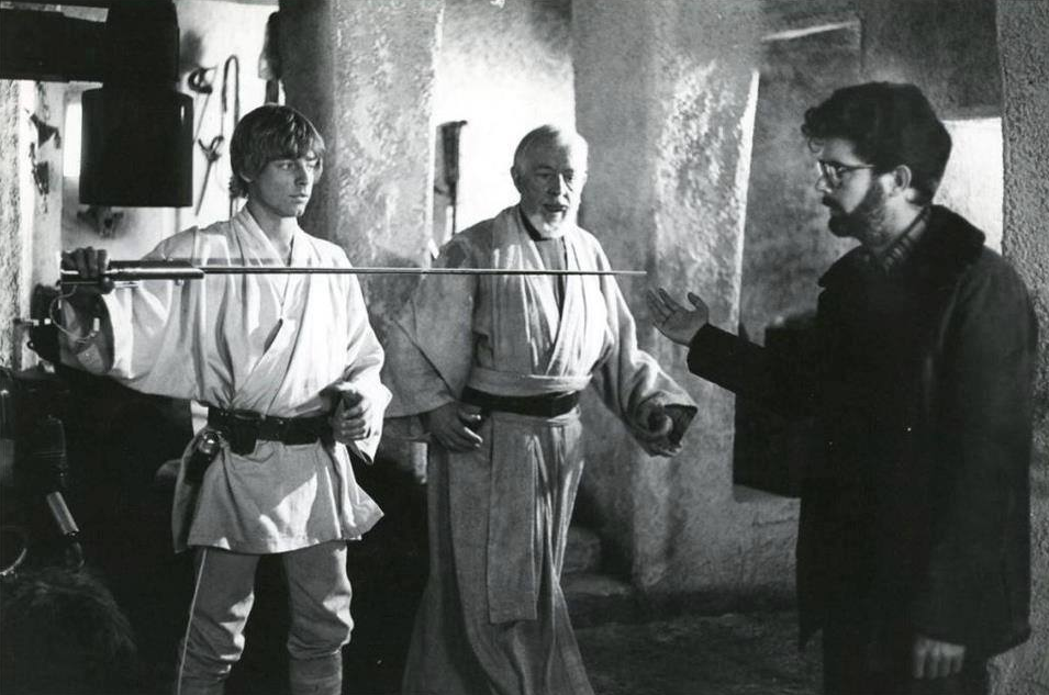 Mark Hamill, Sir Alec Guiness, George Lucas