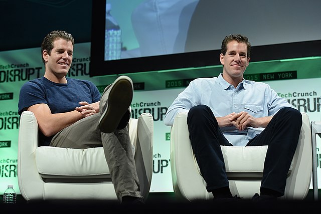 Cameron and Tyler Winklevoss at TechCrunch Disrupt