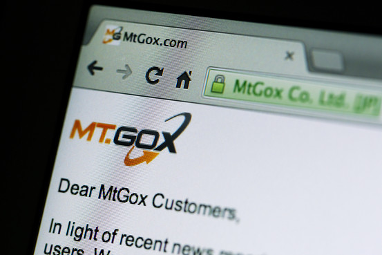 Mt. Gox website — customer notice