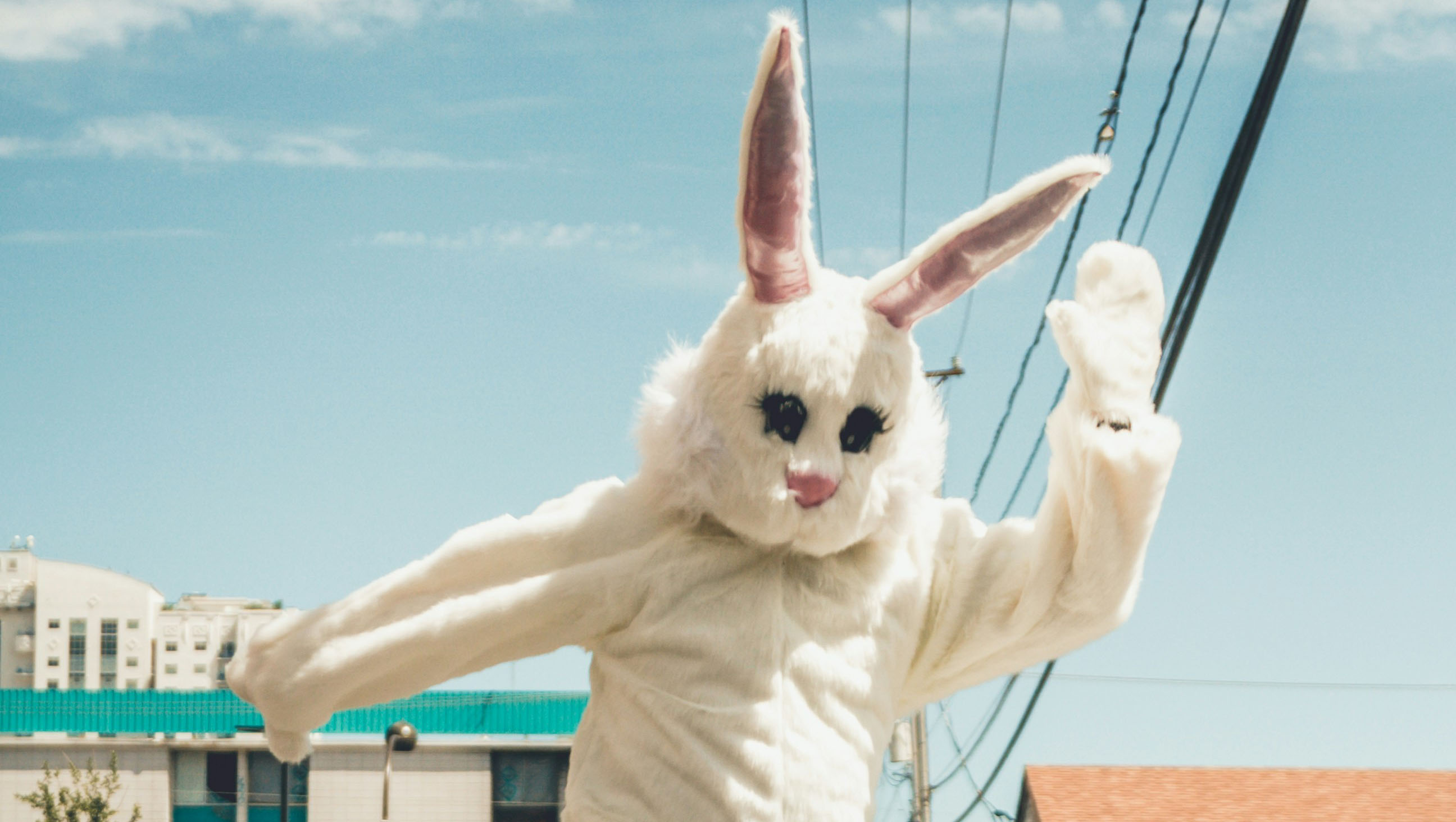 Colourful Easter decorations and eggs
