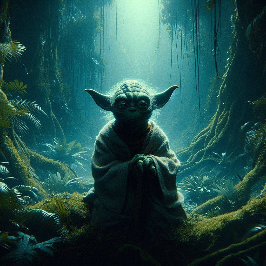 Yoda on Dagobah