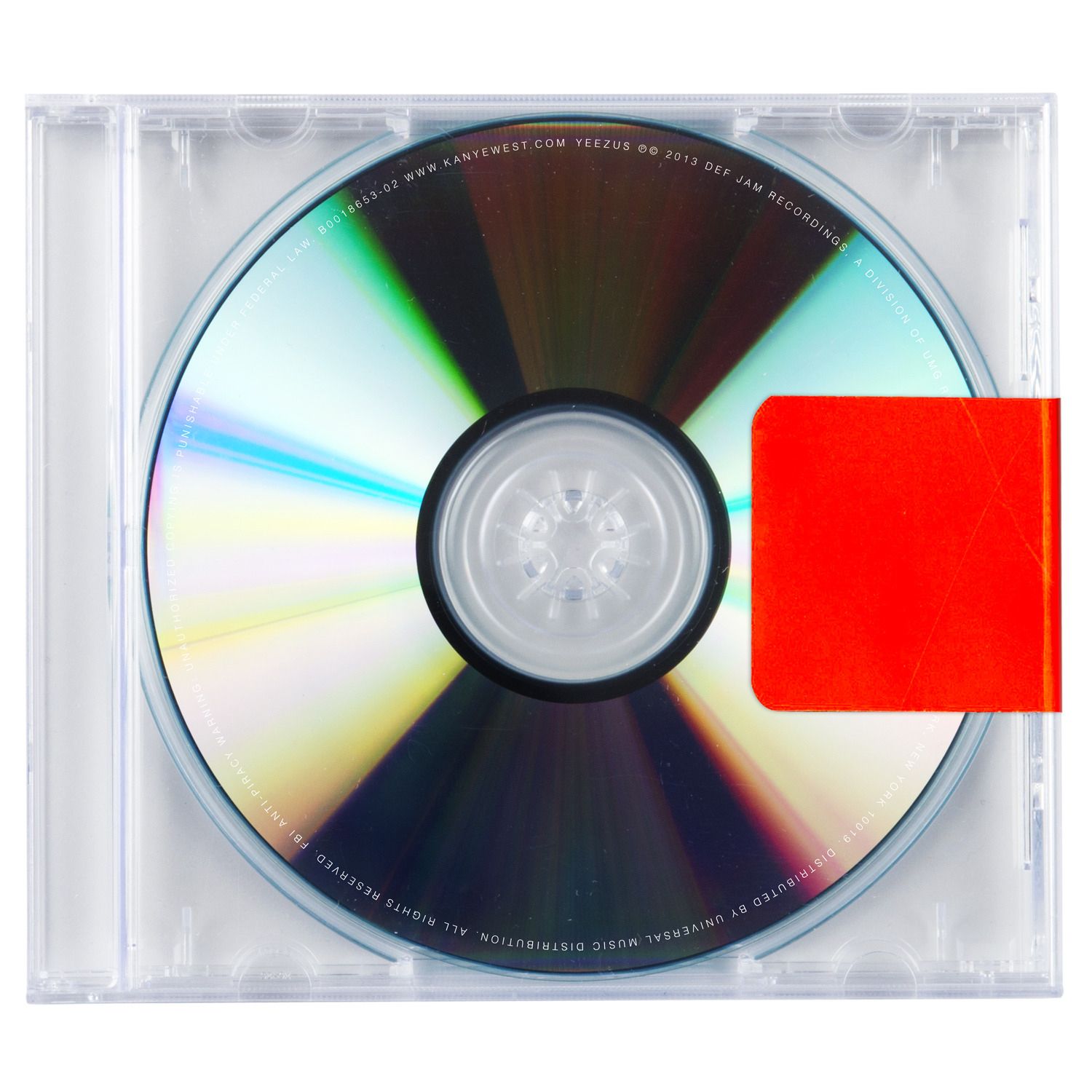 Yeezus album artwork — plain CD case